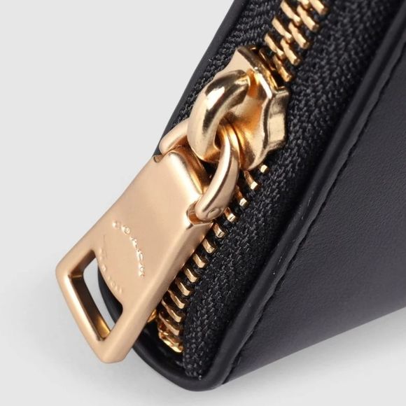 Coach Logo Slim Accordian Zip Leather Wallet - Picture 6 of 12